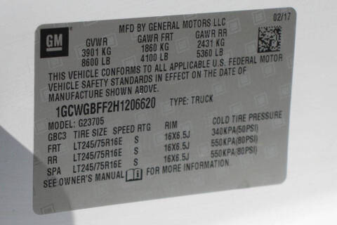 2017 Chevrolet Express 2500