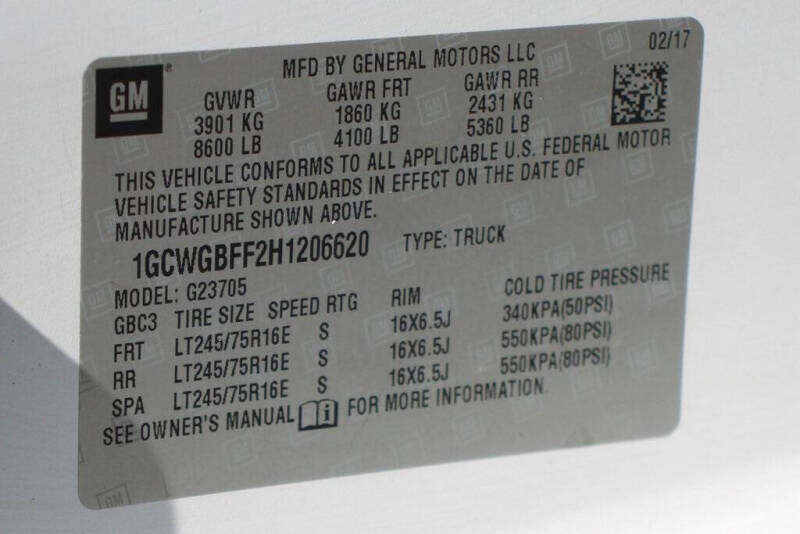 2017 Chevrolet Express 2500