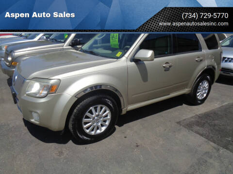 2010 Mercury Mariner for sale at Aspen Auto Sales in Wayne MI