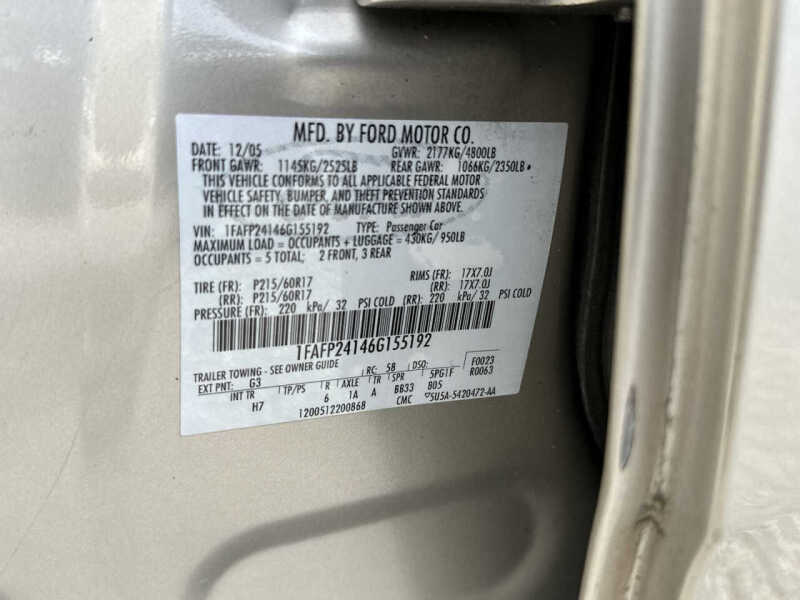 2006 Ford Five Hundred SEL