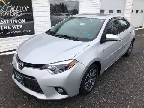 2016 Toyota Corolla for sale at HILLTOP MOTORS INC in Caribou ME