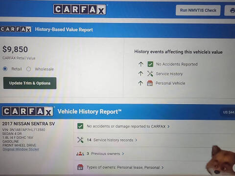 2017 Nissan Sentra SV