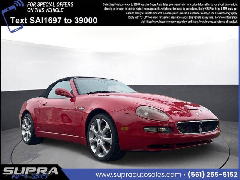 2004 Maserati Spyder for sale at SUPRA AUTO SALES in Riviera Beach FL