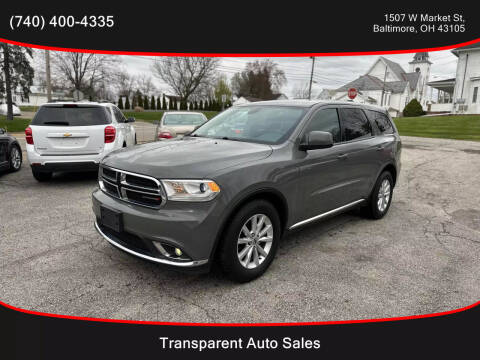 2019 Dodge Durango for sale at Transparent Auto Sales LLC in Baltimore OH