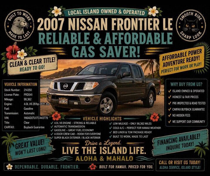 2007 Nissan Frontier LE