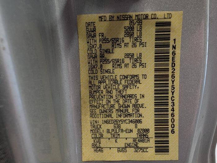 2000 Nissan Frontier