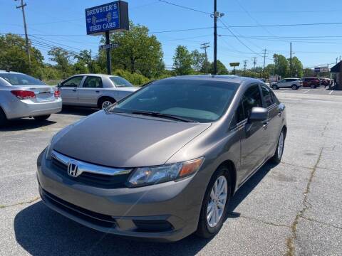 2012 Honda Civic for sale at Brewster Used Cars in Anderson SC