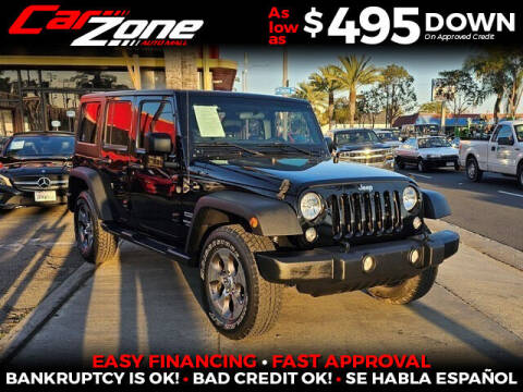 2017 Jeep Wrangler Unlimited for sale at Carzone Automall in South Gate CA