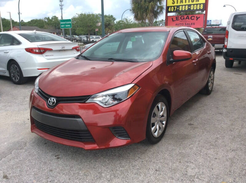 2015 Toyota Corolla for sale at Legacy Auto Sales in Orlando FL