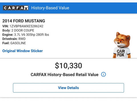 2014 Ford Mustang V6