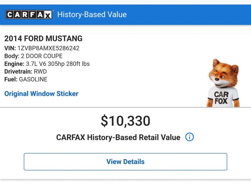 2014 Ford Mustang V6