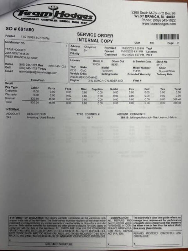 2016 GMC Terrain SLE-1