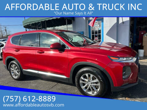 2019 Hyundai Santa Fe for sale at AFFORDABLE AUTO & TRUCK INC in Virginia Beach VA