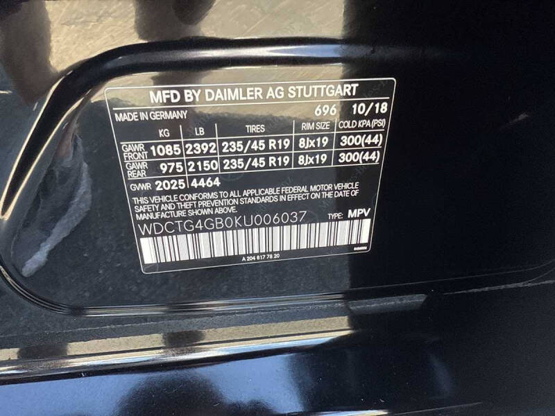 2019 Mercedes-Benz GLA GLA 250 4MATIC