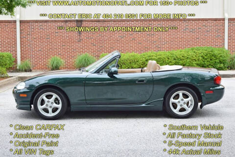 1999 Mazda MX-5 Miata for sale at Automotion Of Atlanta in Conyers GA