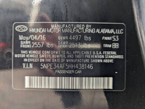 2017 Hyundai Sonata Sport