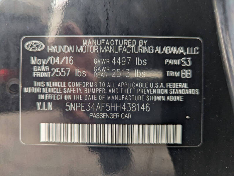 2017 Hyundai Sonata Sport