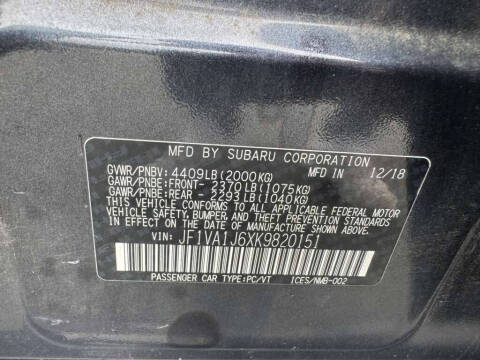 2019 Subaru WRX Limited