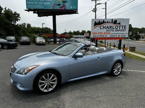 2013 Infiniti G37 Convertible for sale at Charlotte Auto Import in Charlotte NC
