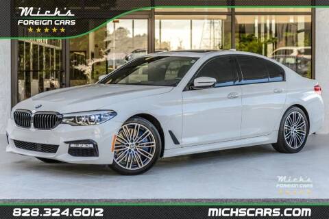 2018 BMW 5 Series for sale at Mich's Foreign Cars in Hickory NC