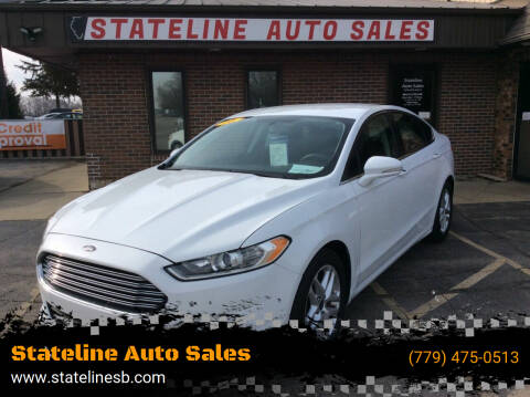 2016 Ford Fusion for sale at Stateline Auto Sales in South Beloit IL