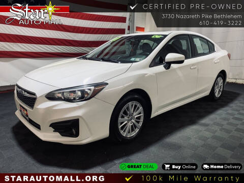 2017 Subaru Impreza for sale at Star Auto Mall in Bethlehem PA