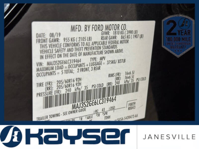 2020 Ford EcoSport SE