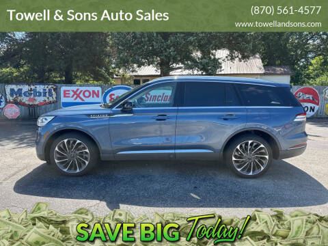 2020 Lincoln Aviator for sale at Towell & Sons Auto Sales in Manila AR