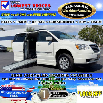 2010 Chrysler Town and Country for sale at Wheelchair Vans Inc in Laguna Hills CA