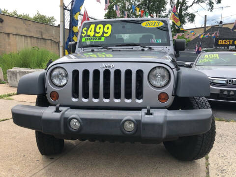 2013 Jeep Wrangler for sale at Best Cars R Us LLC in Irvington NJ
