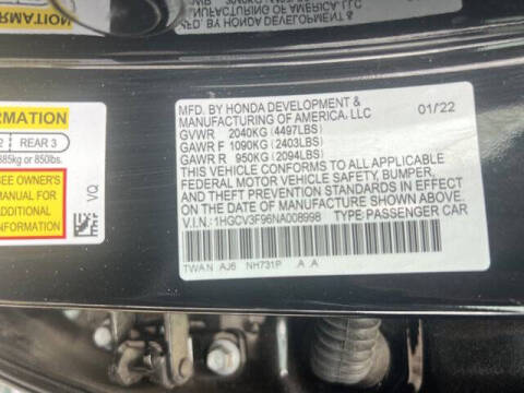 2022 Honda Accord Hybrid Touring