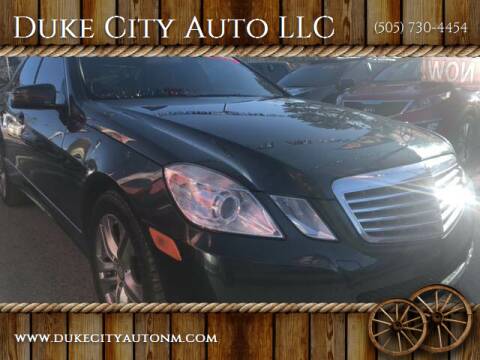 2010 Mercedes-Benz E-Class for sale at Duke City Auto LLC in Gallup NM