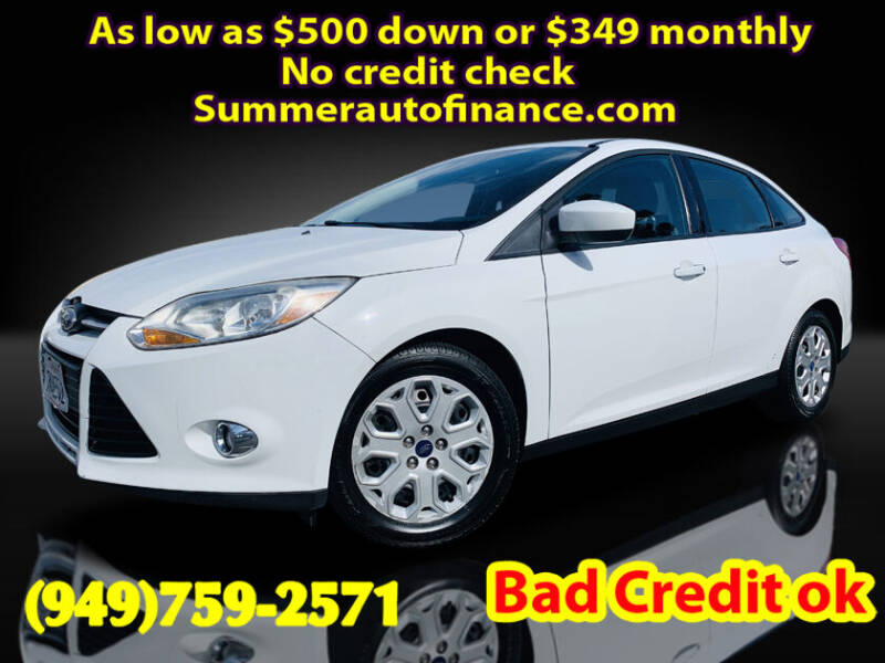 2012 Ford Focus for sale at SUMMER AUTO FINANCE in Costa Mesa CA