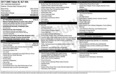 2017 GMC Yukon XL SLT