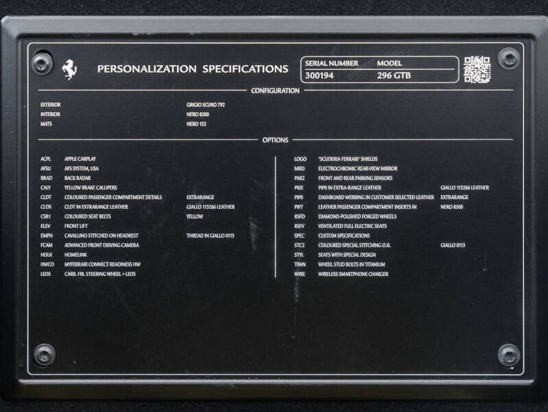 2024 Ferrari 296 GTB