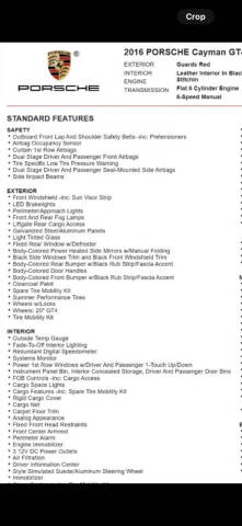 2016 Porsche Cayman GT4