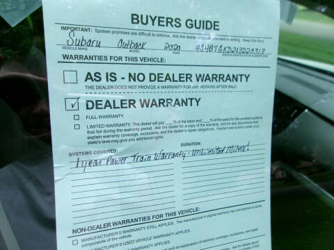 2020 Subaru Outback Onyx Edition XT