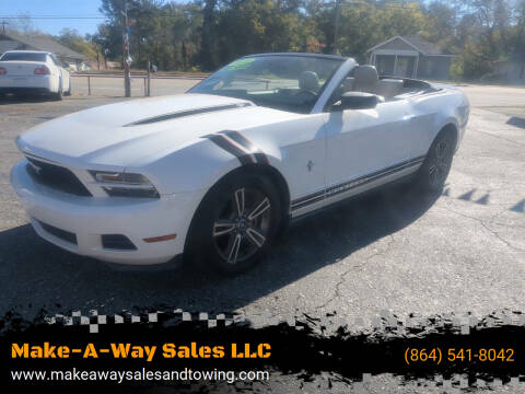 2010 Ford Mustang for sale at Make-A-Way Sales LLC in Spartanburg SC