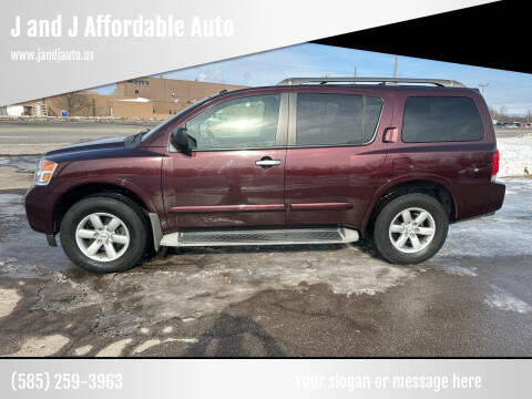 2015 Nissan Armada for sale at J and J Affordable Auto in Williamson NY