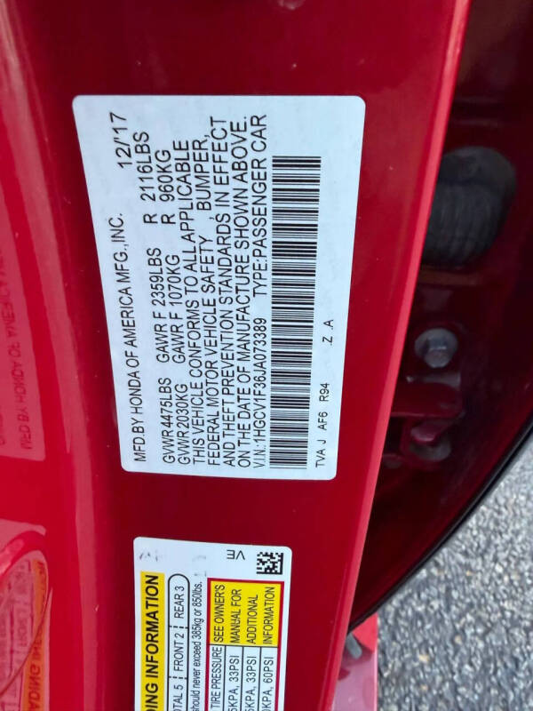 2018 Honda Accord Sport