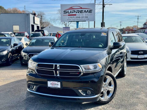 2015 Dodge Durango for sale at Supreme Auto Sales in Chesapeake VA