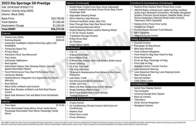 2023 Kia Sportage SX-Prestige