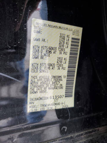 2013 Nissan Armada Platinum