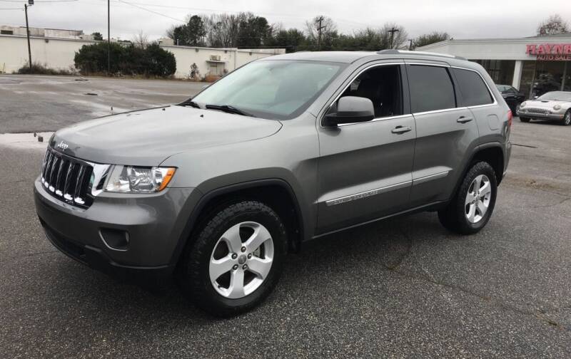2012 Jeep Grand Cherokee for sale at Haynes Auto Sales Inc in Anderson SC