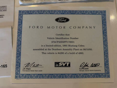 1993 Ford Mustang SVT Cobra