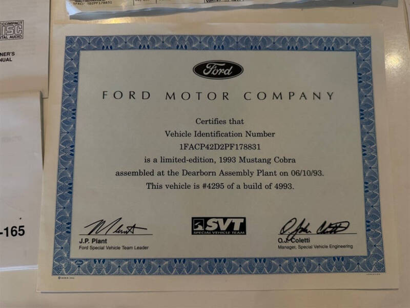 1993 Ford Mustang SVT Cobra