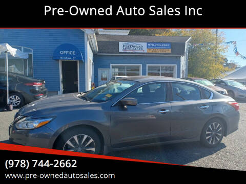 2017 Nissan Altima for sale at Pre-Owned Auto Sales Inc in Salem MA
