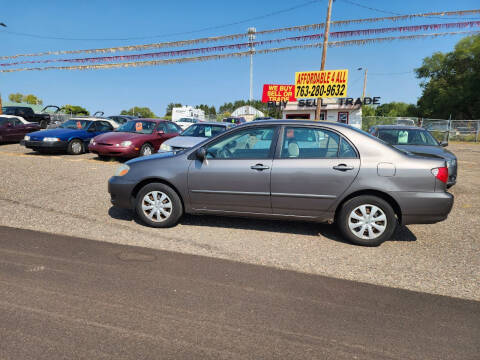 2007 Toyota Corolla for sale at Affordable 4 All Auto Sales in Elk River MN
