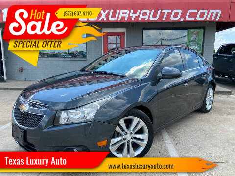 2013 Chevrolet Cruze for sale at Texas Luxury Auto in Cedar Hill TX