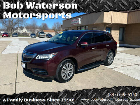 2015 Acura MDX for sale at Bob Waterson Motorsports in South Elgin IL